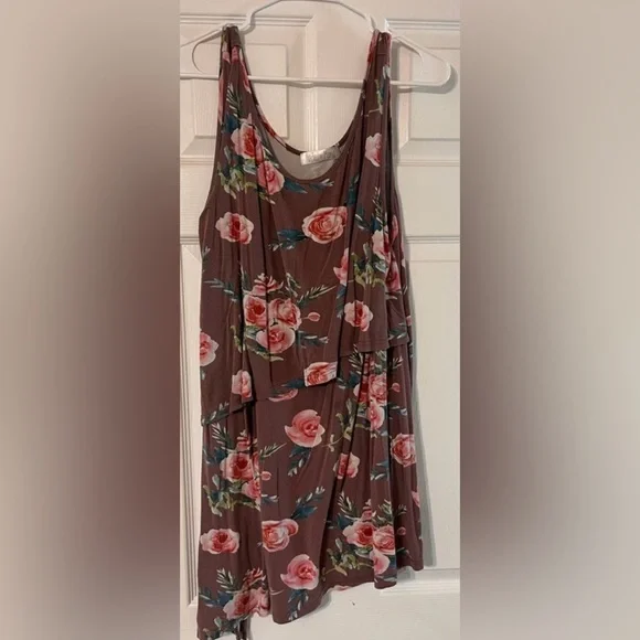 Latched Mama Floral Tank Top XXL Nursing Shirt - Picture 1 of 2